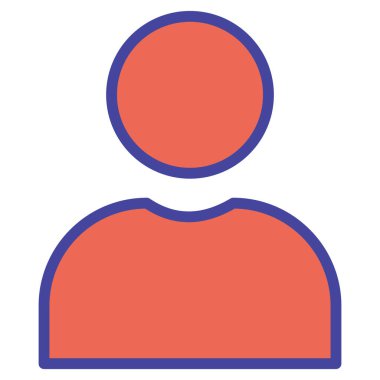 Kolayca değiştirebilen veya düzenleyebilen Kullanıcı İzole Vektör simgesi