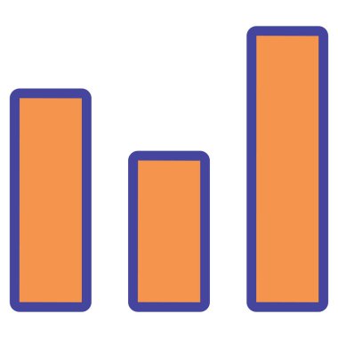 Kolayca değiştirebilen ya da düzenleyebilen İstatistiksel İzole Vektör simgesi