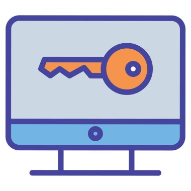 Kolayca değiştirebilen ya da düzenleyebilen izole edilmiş vektör simgesini koruma