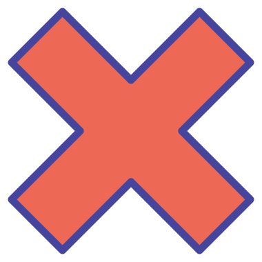 Kolayca değiştirilebilen ya da düzenlenebilen izole edilmiş Vektör simgesi hatası