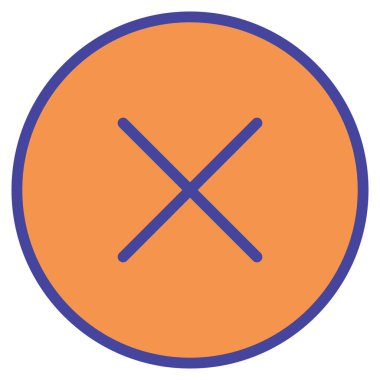 Kolayca değiştirilebilen veya düzenlenebilen izole edilmiş vektör simgesini kapat