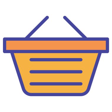 Basket İzole Vektör simgesi Kolayca değiştirilebilir veya düzenlenebilir