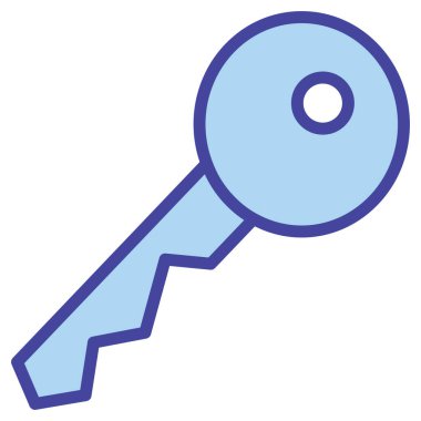 Anahtar izole vektör simgesi hangi kolayca düzenlemek veya değiştirmek