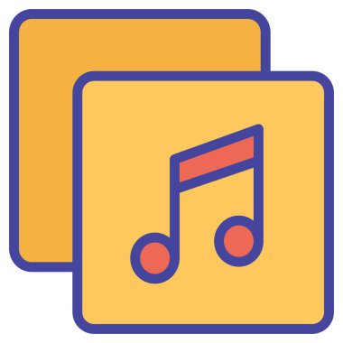 Kolayca değiştirebilen ya da düzenleyebilen müzik izole edilmiş Vektör simgesi