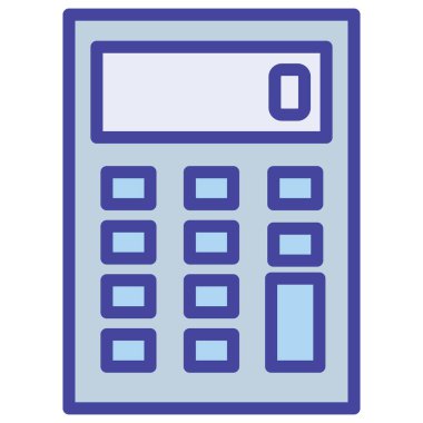 Kolayca değiştirebilen ya da düzenleyebilen hesap makinesi izole edilmiş Vektör simgesi