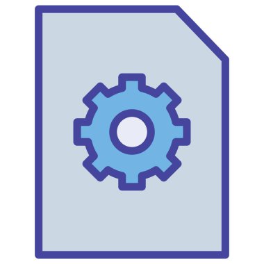 tercihler dosya izole Vektör simgesi kolayca düzenleyebilir ya da değiştirebilir