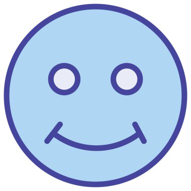 Mutlu yüz izole edilmiş vektör simgesi kolayca düzenleyebilir ya da değiştirebilir