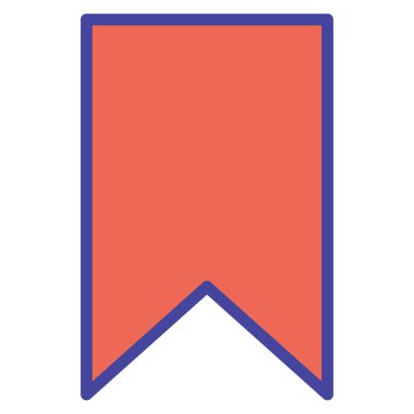 Kolayca değiştirebilen ya da düzenleyebilen Yer İmleri İzole Vektör simgesi