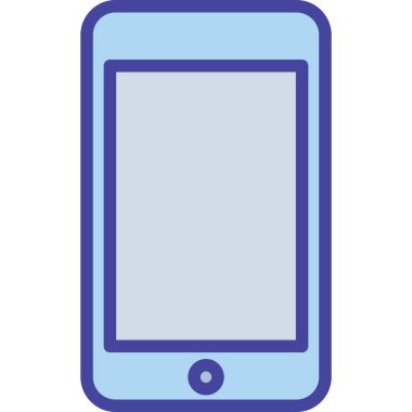 Cep telefonu izole edilmiş vektör simgesi kolayca değiştirilebilir ya da düzenlenebilir