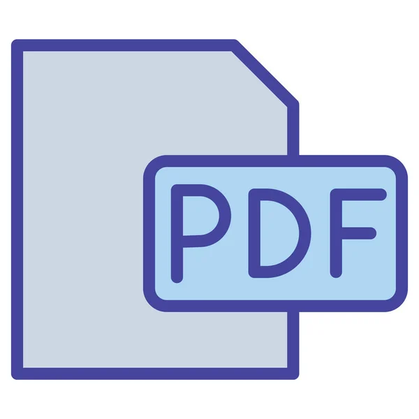 Pdf File Isolated Vector Icon Das Leicht Geändert Oder Bearbeitet — Stockvektor