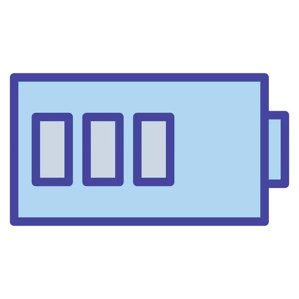 Battery Level Isolated Vector Icon Which Can Easily Modify Edit — Stock Vector