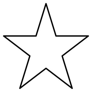 Kolayca değiştirebilen veya düzenleyebilen Yıldız İzole Vektör simgesi