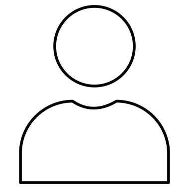 Kolayca değiştirebilen ya da düzenleyebilen Avatar izole edilmiş Vektör simgesi