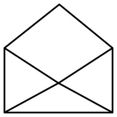 Kolayca düzenleyebilen ve düzenleyebilen Zarflı Vektör simgesi