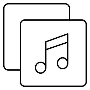 Kolayca değiştirebilen ya da düzenleyebilen müzik izole edilmiş Vektör simgesi