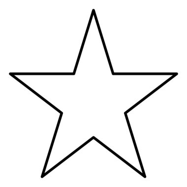 Kolayca değiştirebilen veya düzenleyebilen Yıldız İzole Vektör simgesi