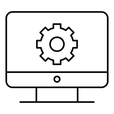 pc tercihleri Kolayca düzenleyebilen ve düzenleyebilen izole edilmiş Vektör simgesi