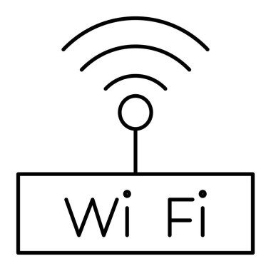 kablosuz aygıt izole edilmiş Vektör simgesi kolayca düzenleyebilir ya da değiştirebilir