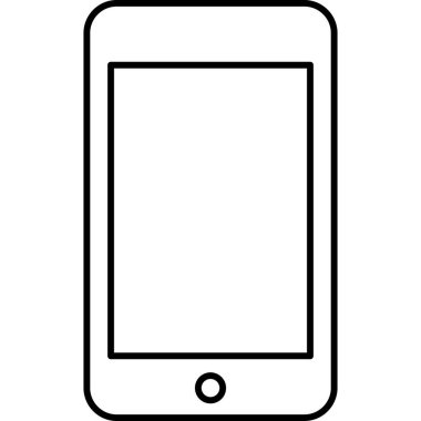 Cep telefonu izole edilmiş vektör simgesi kolayca değiştirilebilir ya da düzenlenebilir