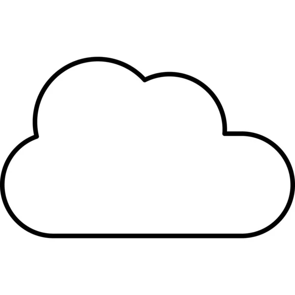 Ikona Izolovaného Vektoru Cloudu Která Může Snadno Upravit Nebo Upravit — Stockový vektor