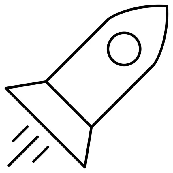 Rocket Isolated Vector Icon Which Can Easily Modify Edit — Stock Vector