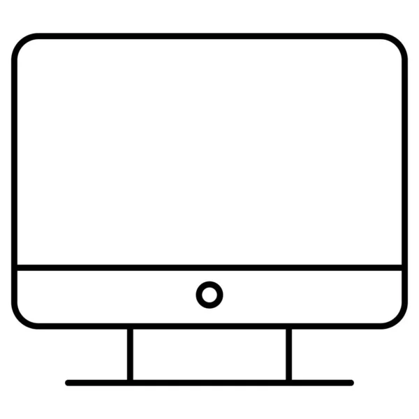 Monitor Icono Vectorial Aislado Que Puede Modificar Editar Fácilmente — Vector de stock