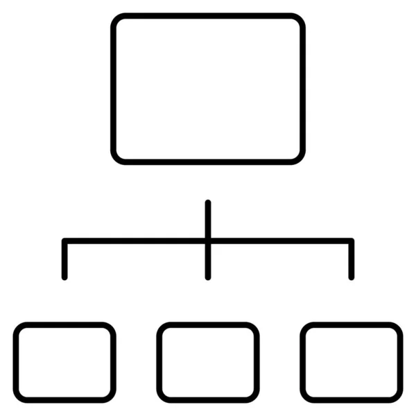 Hiérarchie Isolée Icône Vectorielle Qui Peut Facilement Modifier Modifier — Image vectorielle