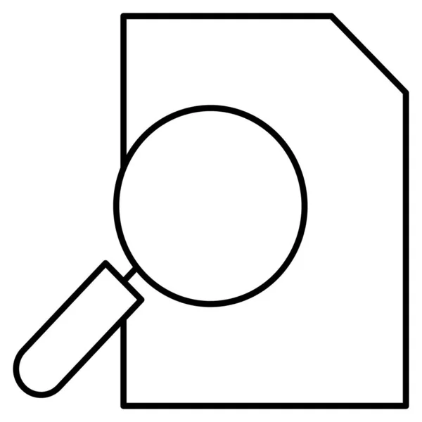 Απομονωμένο Εικονίδιο Διανύσματος Αναζήτησης Αρχείων Οποίο Μπορεί Εύκολα Τροποποιήσει Επεξεργαστεί — Διανυσματικό Αρχείο