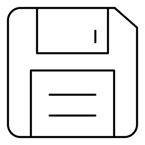 Ikon Vektor Terisolasi Floppy Yang Dapat Dengan Mudah Memodifikasi Atau - Stok Vektor