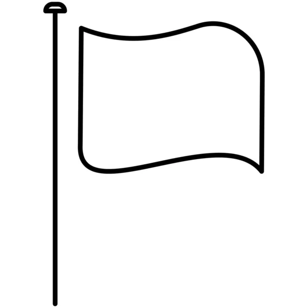 Bandiera Isolato Icona Vettoriale Che Può Facilmente Modificare Modificare — Vettoriale Stock