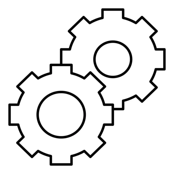 Getriebeisoliertes Vektor Symbol Das Leicht Geändert Oder Bearbeitet Werden Kann — Stockvektor