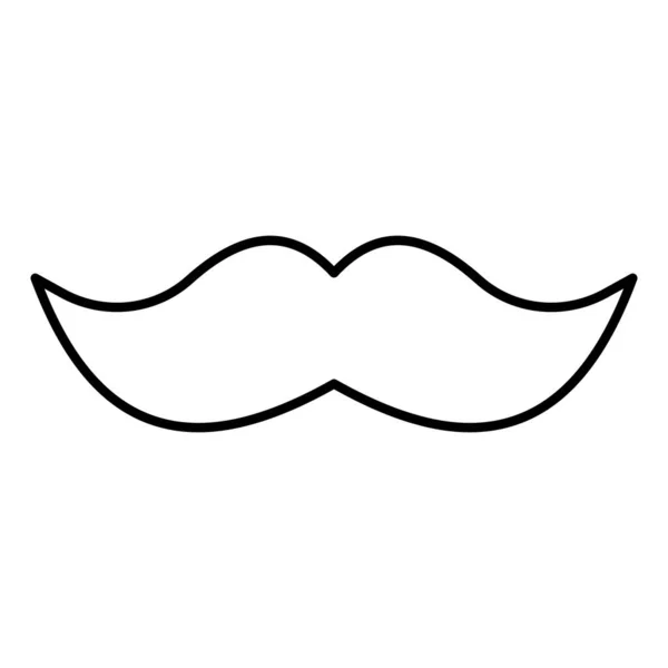 Moustache Icono Vector Aislado Que Puede Modificar Editar Fácilmente — Archivo Imágenes Vectoriales
