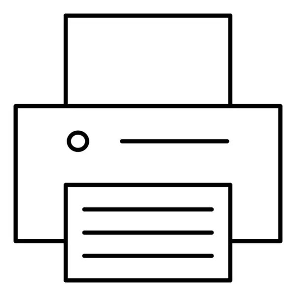 Изолированный Векторный Значок Принтера Который Легко Изменять Редактировать — стоковый вектор