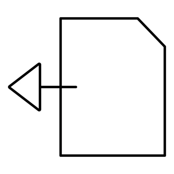 Flèche Document Isolée Icône Vectorielle Qui Peut Facilement Modifier Modifier — Image vectorielle