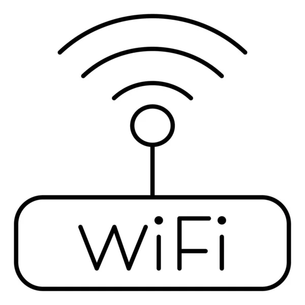 Wifi Router Ícone Vetor Isolado Que Pode Facilmente Modificar Editar — Vetor de Stock