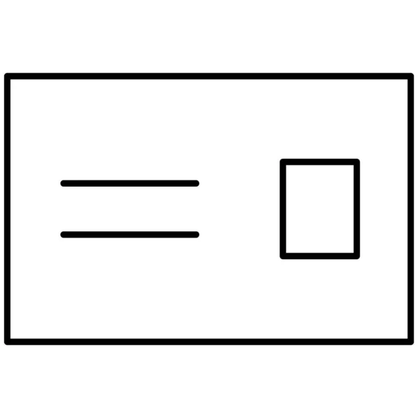 Ansichtkaart Geïsoleerde Vector Pictogram Dat Gemakkelijk Kan Wijzigen Bewerken — Stockvector