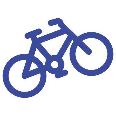 Kolayca düzenleyebilen ya da düzenleyebilen izole edilmiş vektör simgesini bisikletle