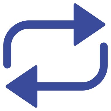 Kolayca değiştirilebilen ya da düzenlenebilen izole edilmiş Vektör simgesini tekrarla