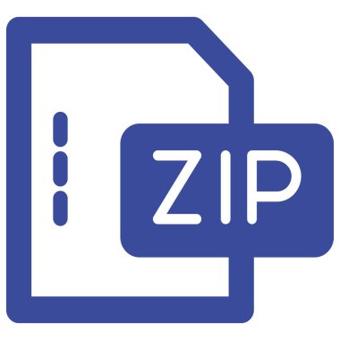 Zip dosyası izole edilmiş Vektör simgesi kolayca düzenleyebilir ya da değiştirebilir 