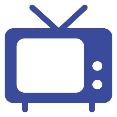 TV izole vektör simgesi hangi kolayca düzenlemek veya değiştirmek