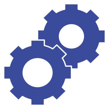 Kolayca değiştirebilen ya da düzenleyebilen Gear İzole Vektör simgesi