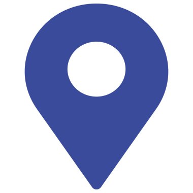 Kolayca değiştirebilen veya düzenleyebilen konum iğnesi izole edilmiş Vektör simgesi