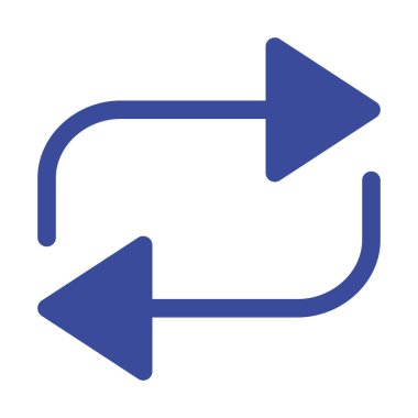 Kolayca değiştirilebilen ya da düzenlenebilen izole edilmiş Vektör simgesini tekrarla