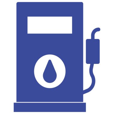 Yakıt istasyonu izole edilmiş Vektör simgesi kolayca değiştirilebilir ya da düzenlenebilir