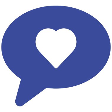 Kalp kabarcığı izole edilmiş vektör simgesi kolayca değiştirebilir ya da düzenleyebilir