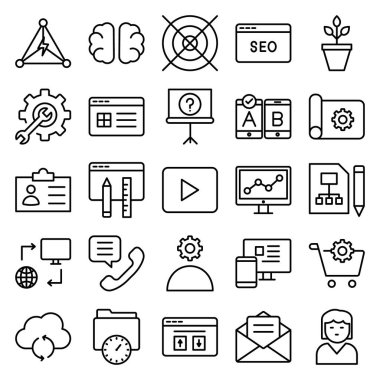 İş ve Pazarlama İzole Vektör simgesi Kolayca düzenleyebilen veya düzenleyebilen