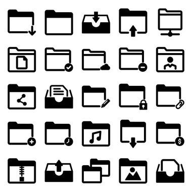 Kolayca düzenleyebilen ya da düzenleyebilen dizinler izole edilmiş Vektör simgesi