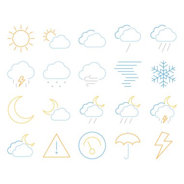 Kolayca değiştirebilen ya da düzenleyebilen Hava Durumu İzole Vektörü simgesi