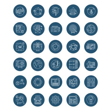 Veri Analizi İzole edilmiş Vektör simgesi kolayca değiştirilebilir veya düzenlenebilir