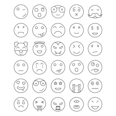 Kolayca değiştirebilen ya da düzenleyebilen Emoji İzole Vektör simgesi